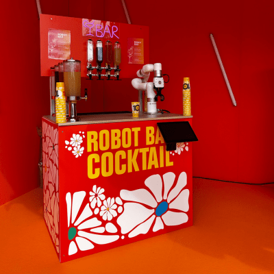 Le robot bar, la star de la soirée d'entreprise