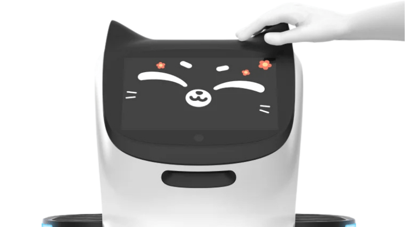 BellaBot-Pro_robot_chat BellaBot Pro au visage et oreilles de chat