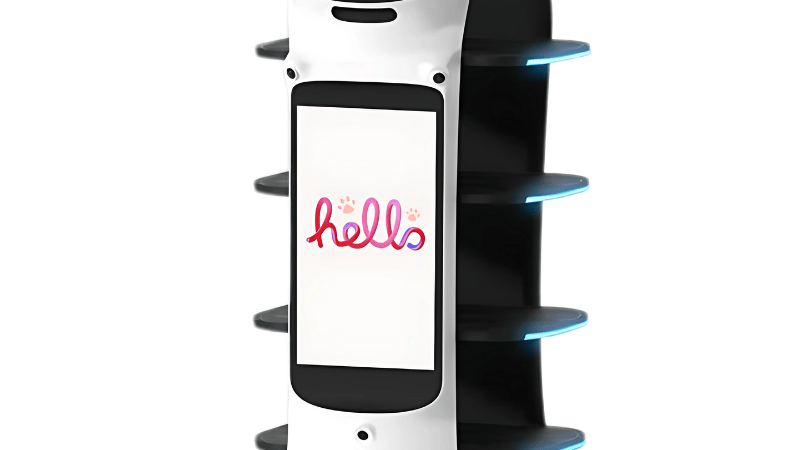 Ecran_publicitaire_BellaBot-Pro BellaBot Pro et son écran publicitaire