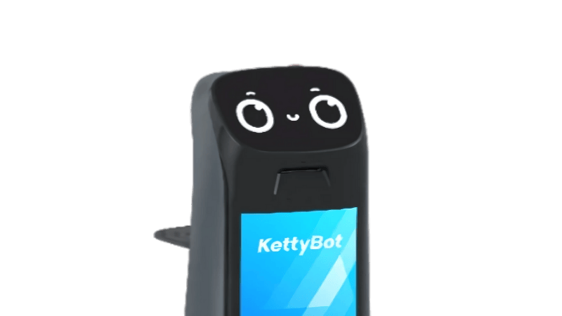 kettybot-visage KettyBot et son visage pour interagir avec les clients