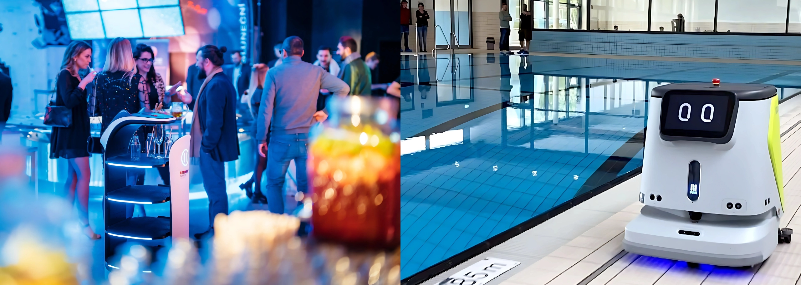 bellabot serveur évènement et CC1 robot nettoyeur de piscine