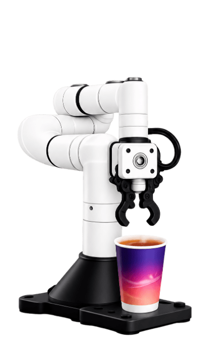 bras robotique serveur café barista